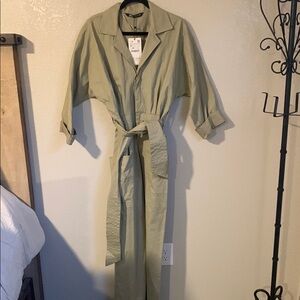 Zara Olive Green Jumpsuit